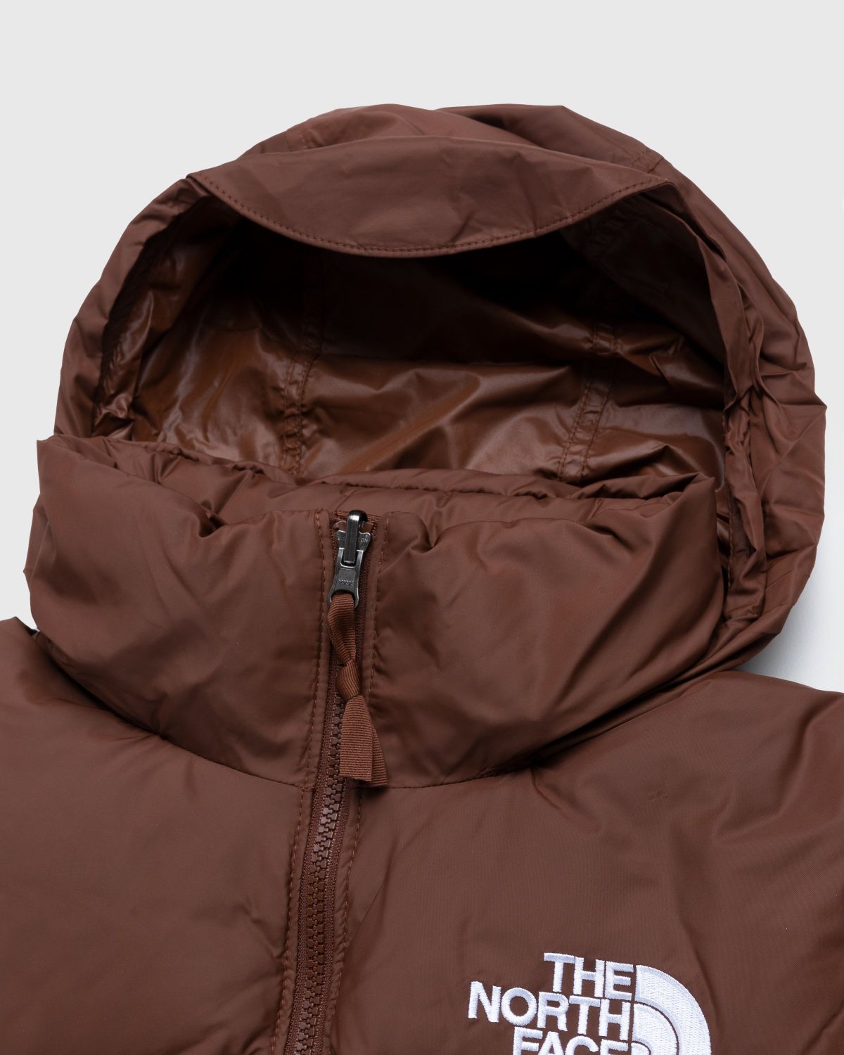 north face retro nuptse jacket dark oak