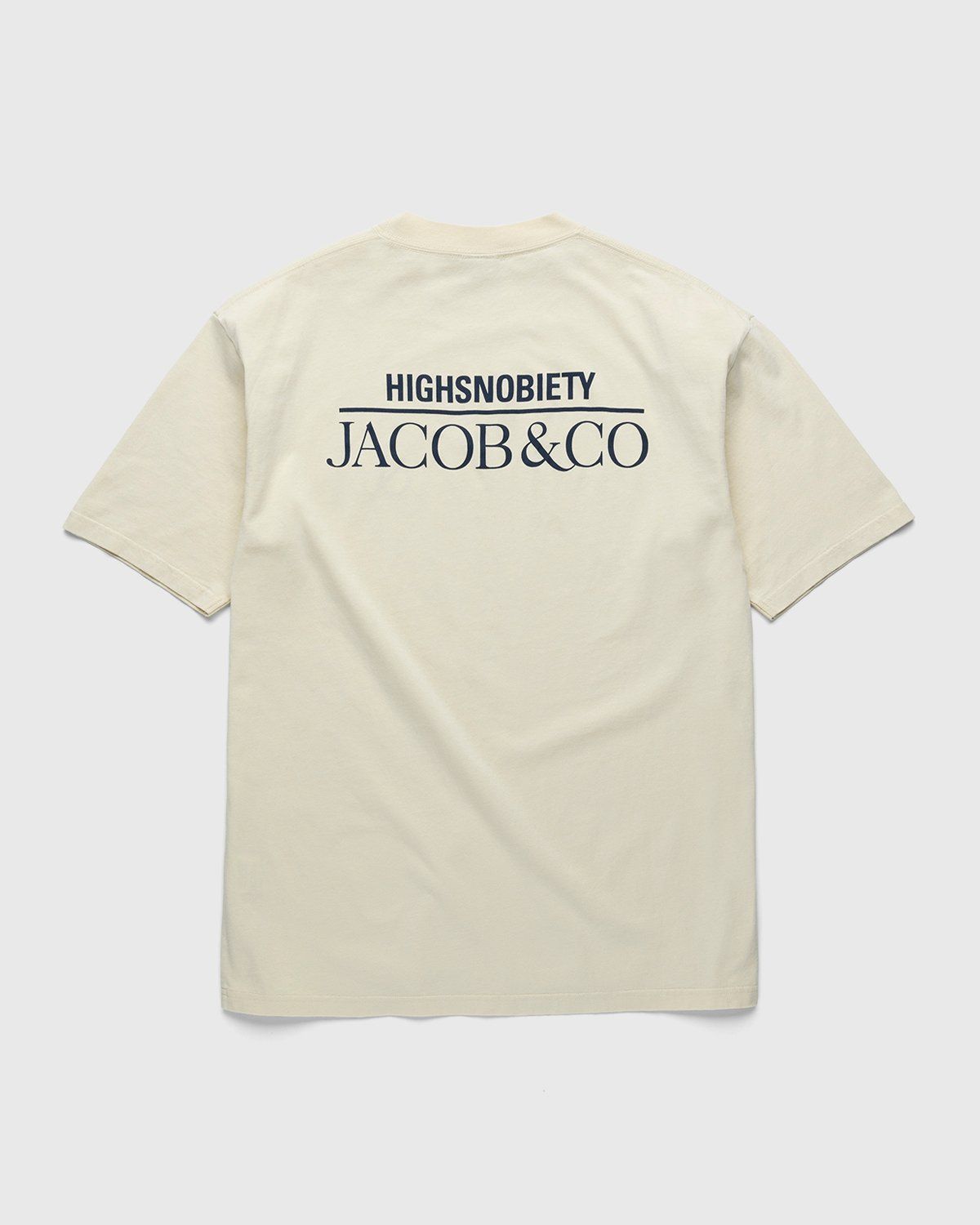 Jacob & Co. x Highsnobiety – Heavy Logo T-Shirt Beige - Image 1