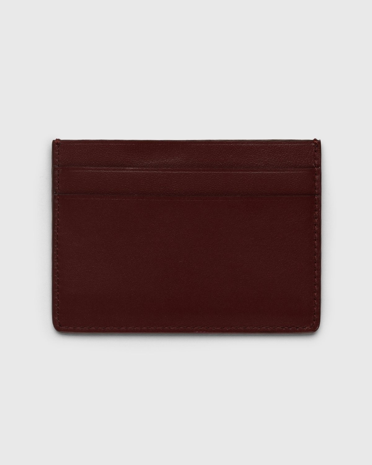 Jil Sander – Leather Card Holder Dark Red - Wallets - Red - Image 2