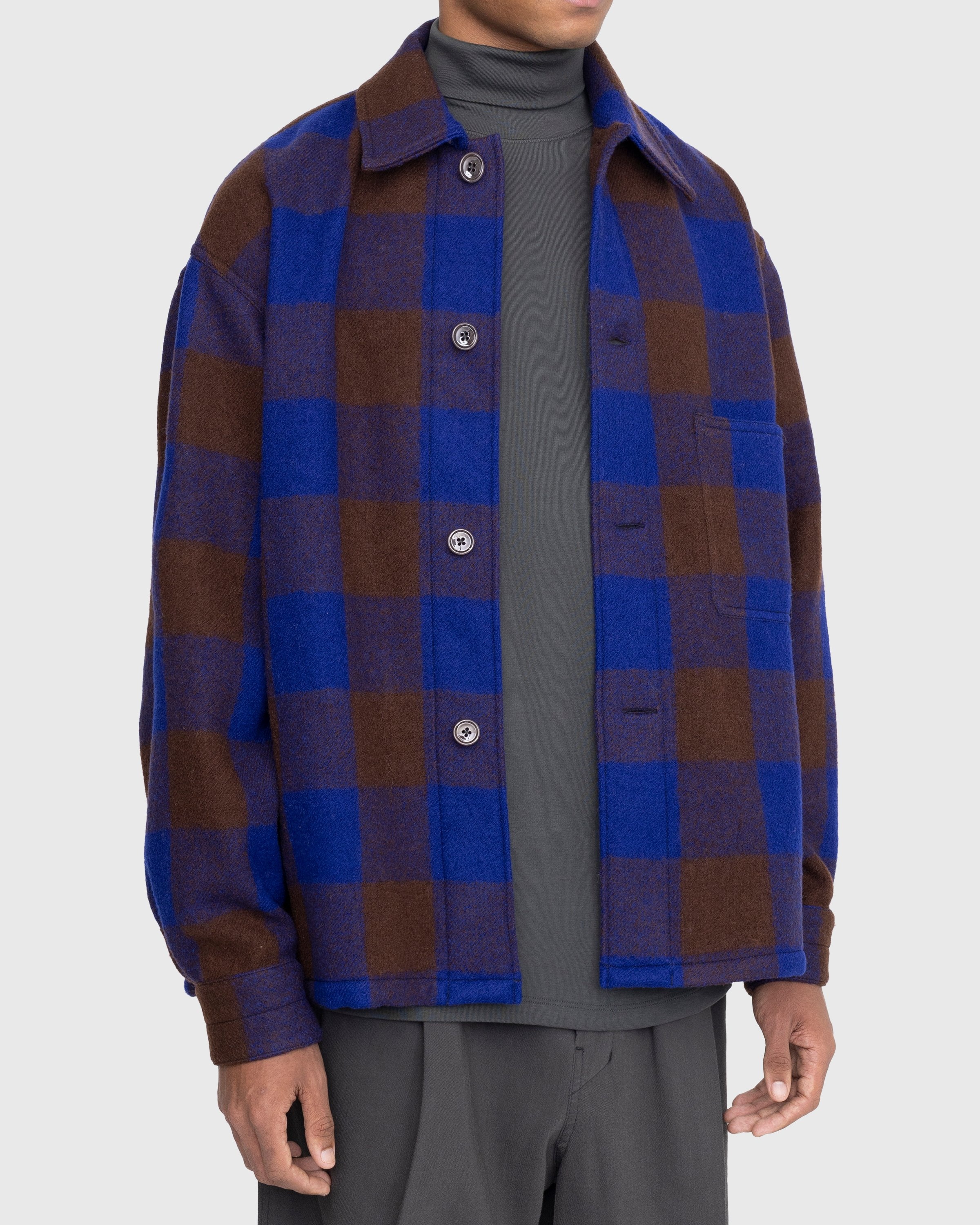 Lemaire – Pyjama Shirt Brown/Blue | Highsnobiety Shop