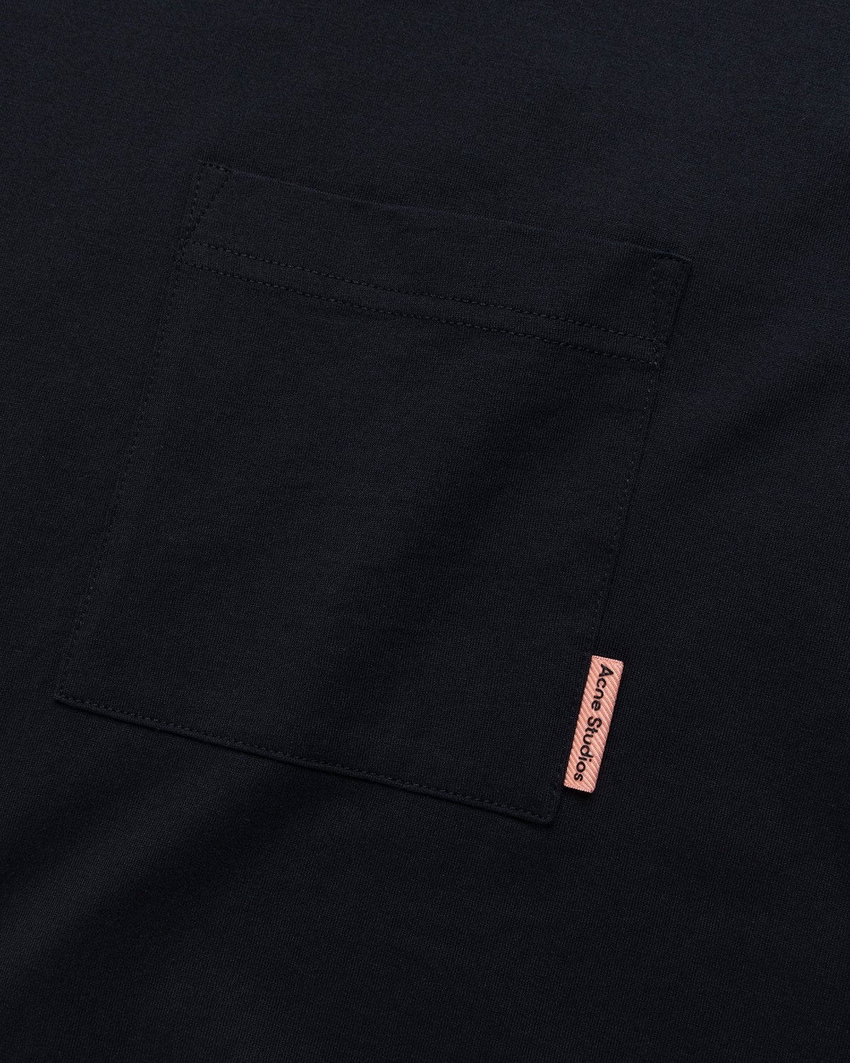 Acne Studios – Short Sleeve Pocket T-Shirt Black - T-shirts - Black - Image 3