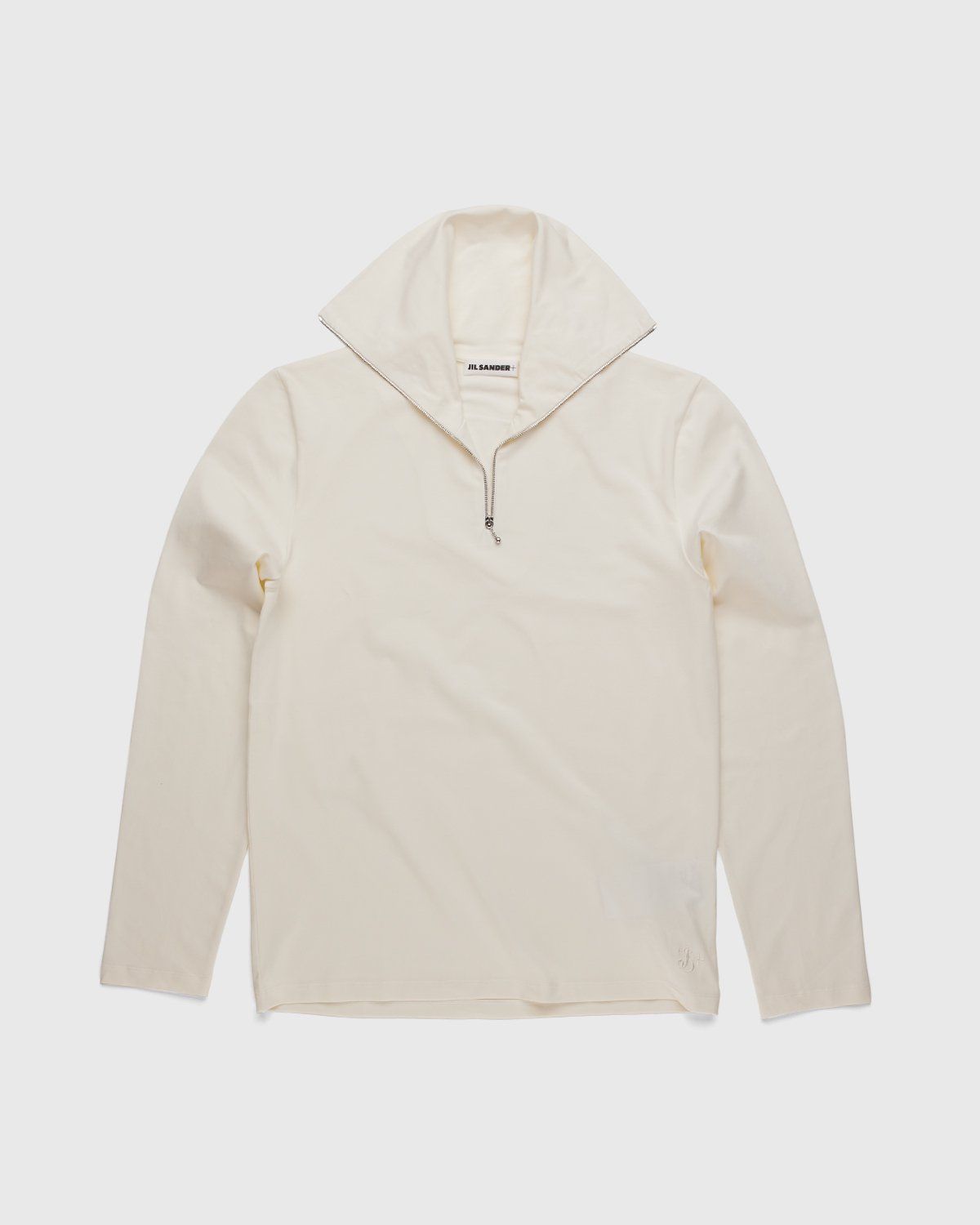Jil Sander – Zip Turtleneck Natural - Sweats - Beige - Image 1