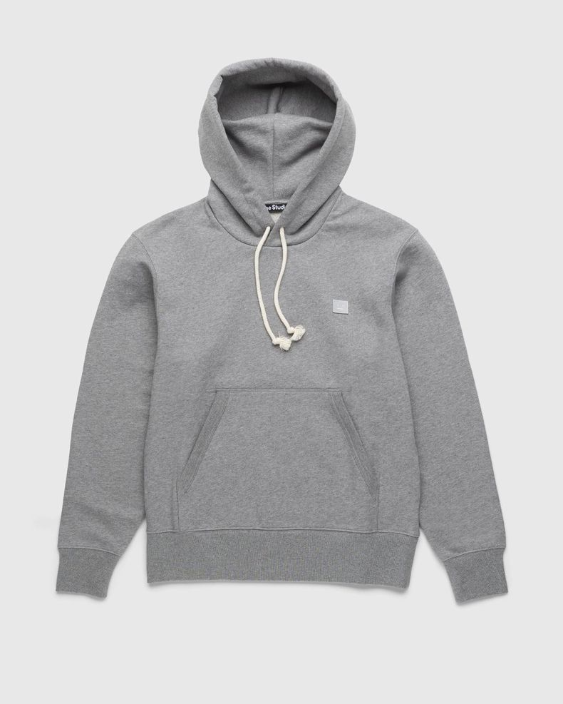 Acne Studios – Organic Cotton Hooded Sweatshirt Grey