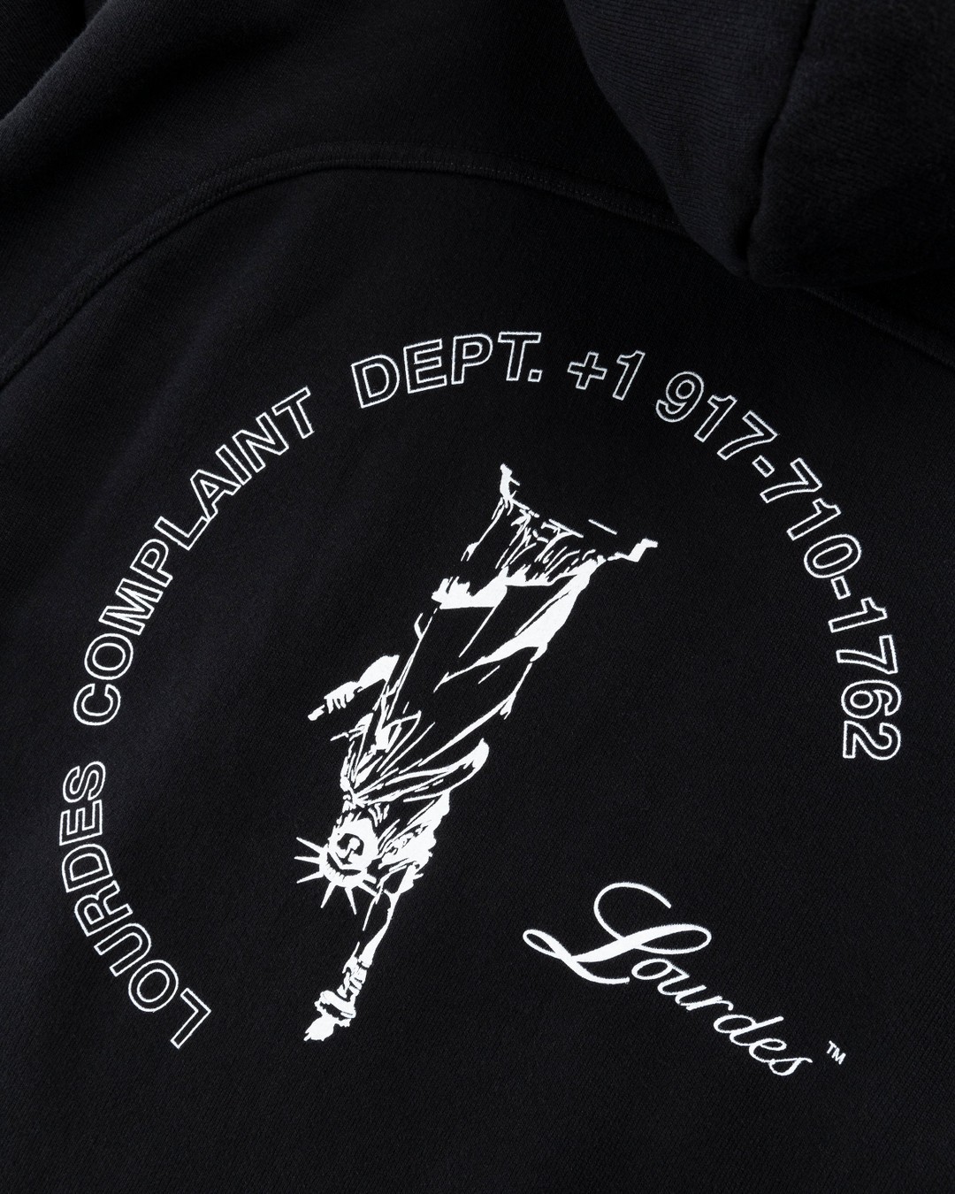 Lourdes New York – Basic Hoodie Black - Sweats - Black - Image 3