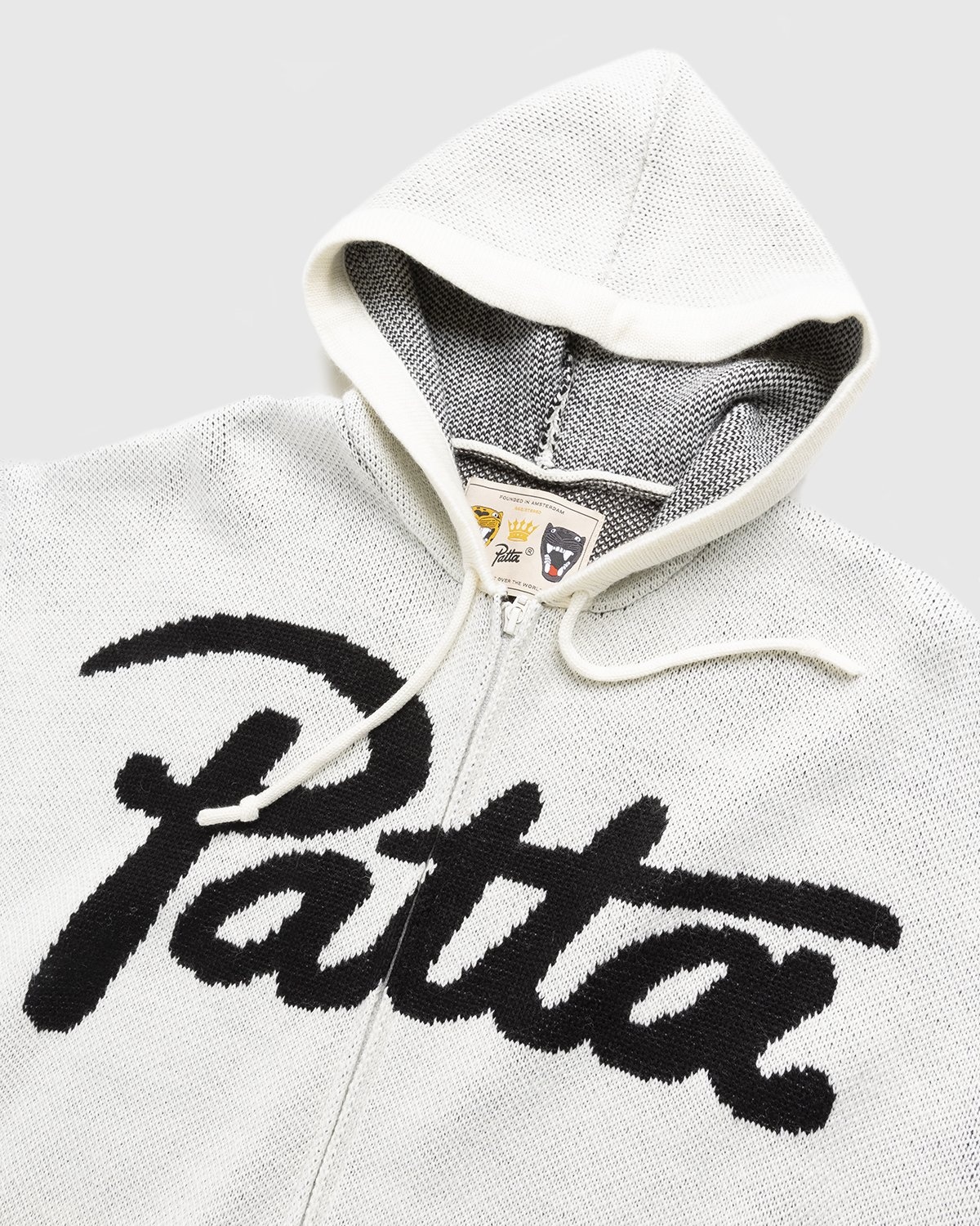 Patta – Cartoon Knitted Jacket Whitecap Gray - Outerwear - Grey - Image 5