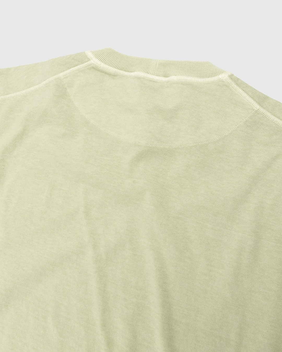 Stone Island – 23757 Garment-Dyed Fissato T-Shirt Light Green - T-shirts - Green - Image 3