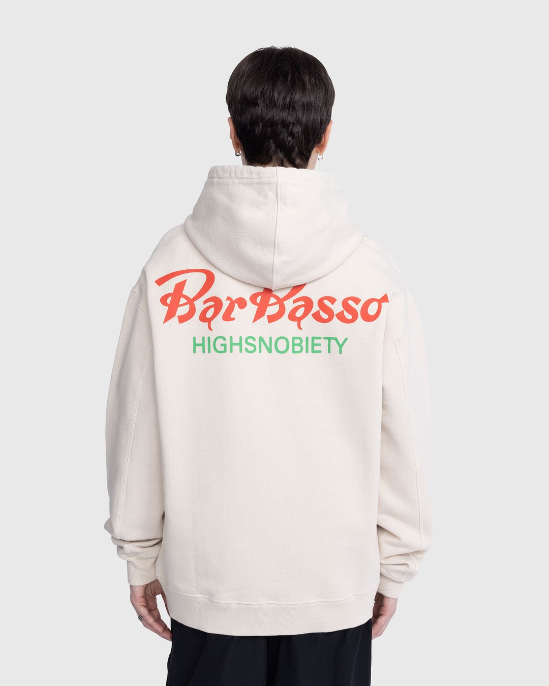 Bar Basso x Highsnobiety – Logo Hoodie Eggshell - Sweats - Beige - Image 5