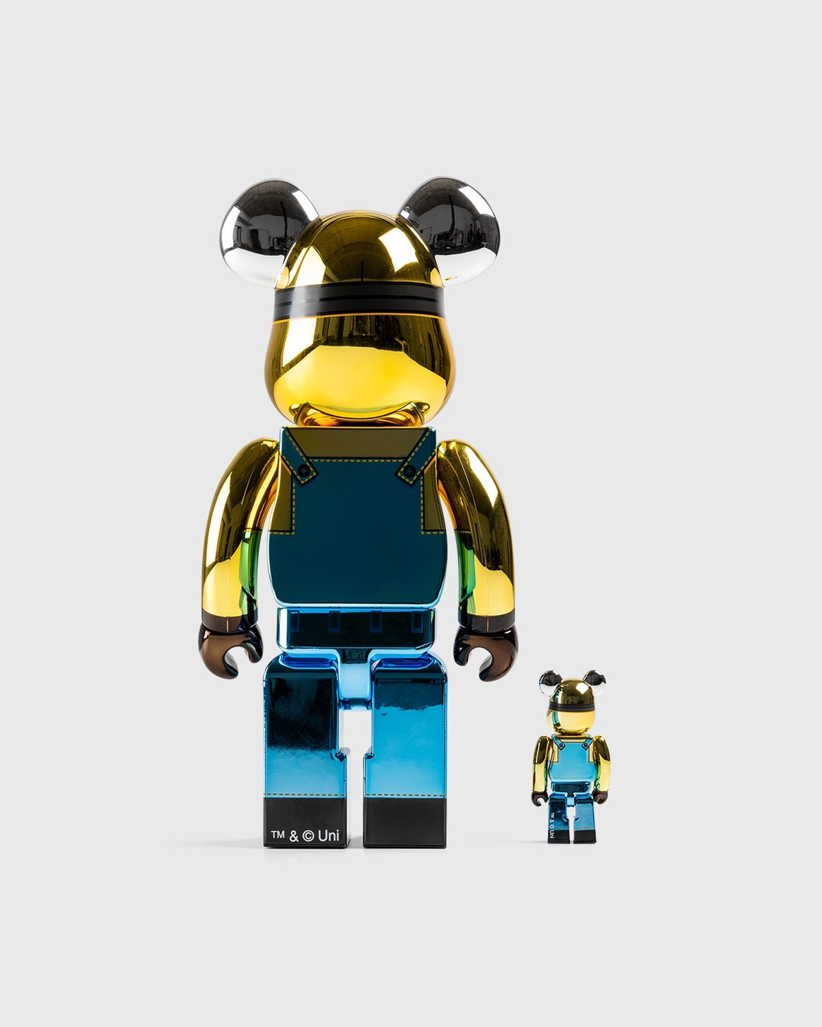 Medicom – Be@rbrick Minions Dave Chrome Version 100% and 400% Set Multi - Art & Collectibles - Multi - Image 2