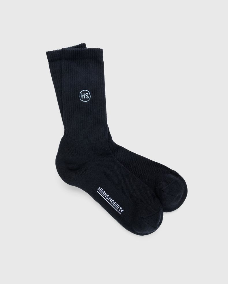 Highsnobiety – Logo Socks Black | Highsnobiety Shop