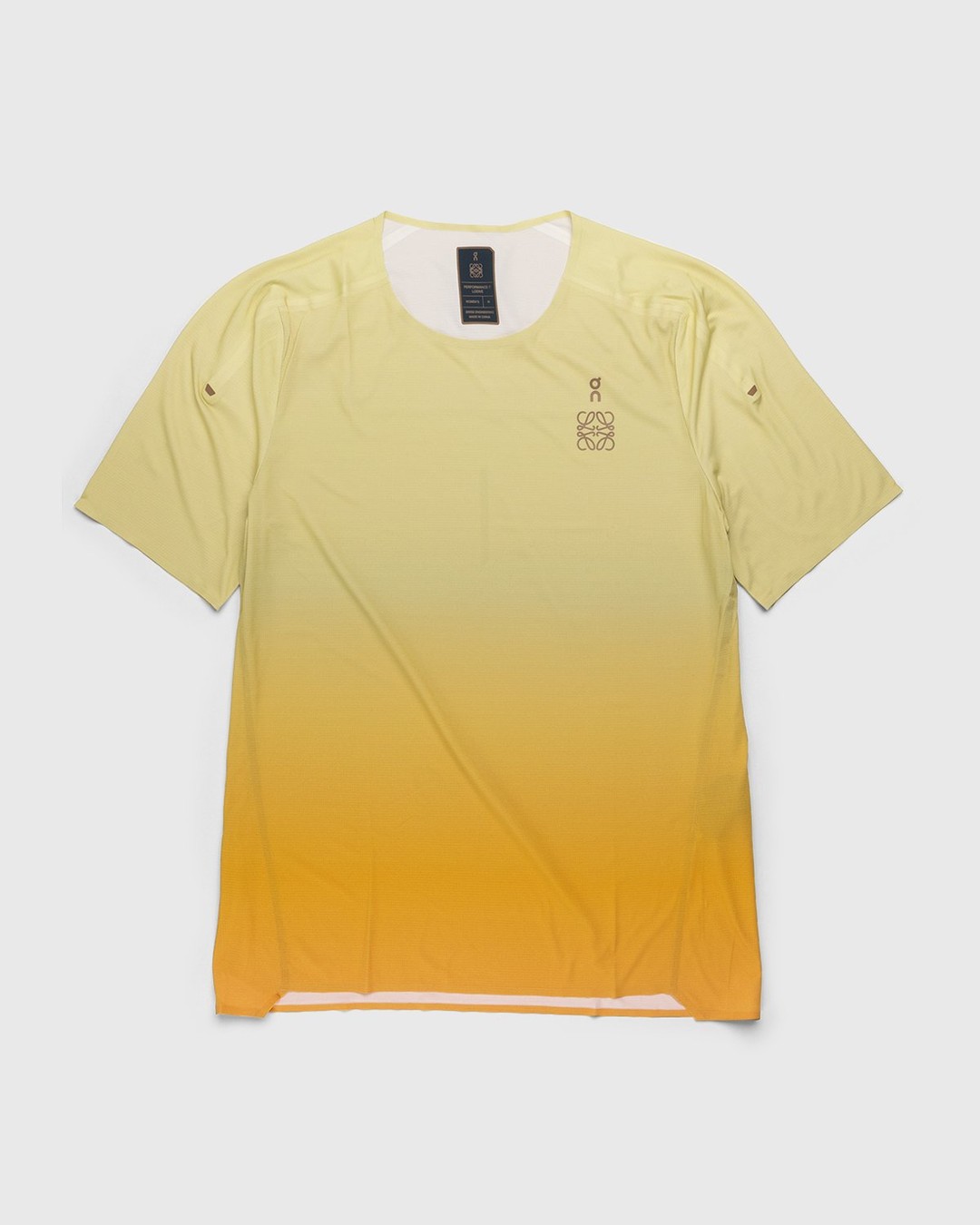 Loewe x On – Women's Performance T-Shirt Gradient Orange - Tops - Orange - Image 1