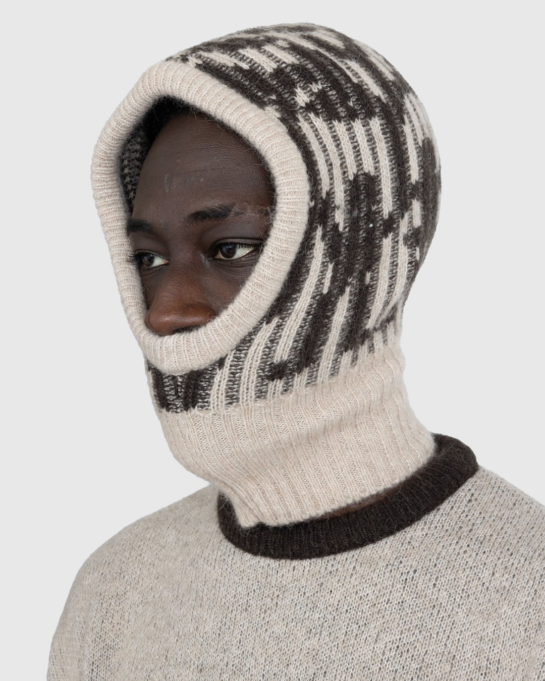 Carne Bollente – Robite Hood Balaclava Beige - Hats - Beige - Image 4