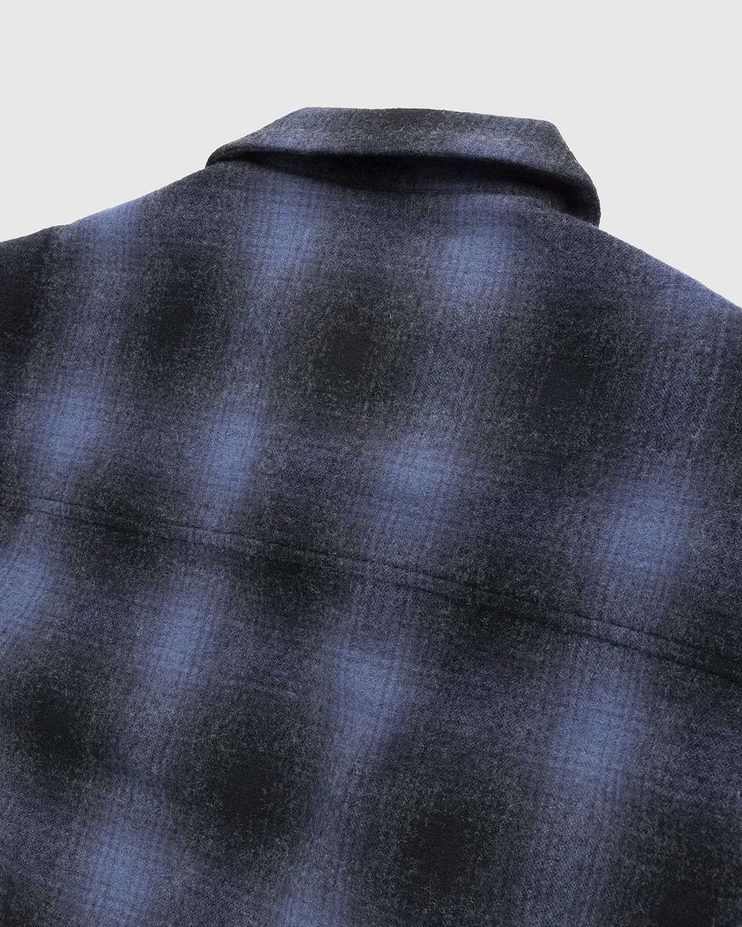 Highsnobiety – Plaid Zip Shirt Blue Black - Shirts - Blue - Image 4