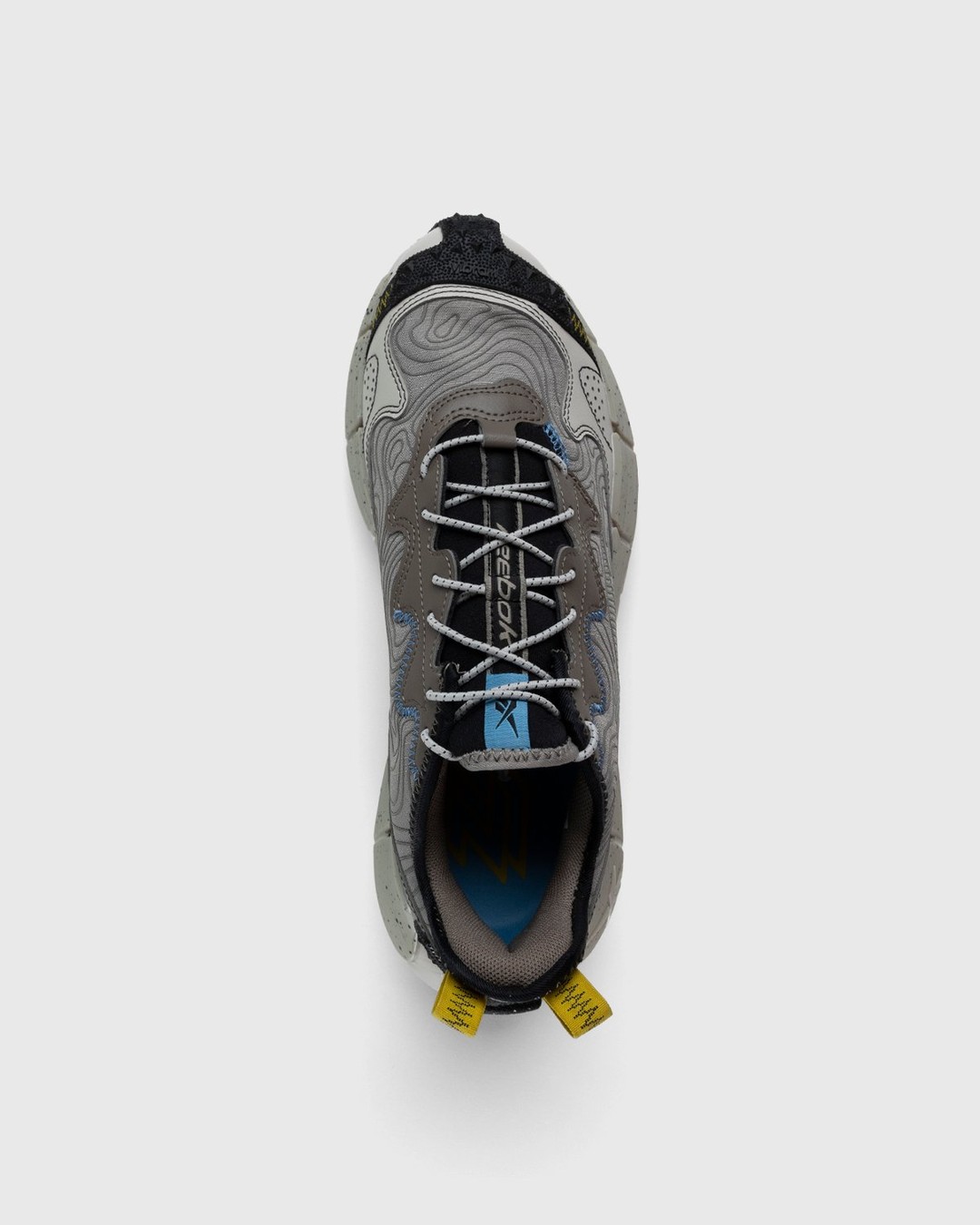 Reebok – Zig Kinetica II Edge Boulder Grey / Essential Blue / Sulfur Green - Low Top Sneakers - Grey - Image 5