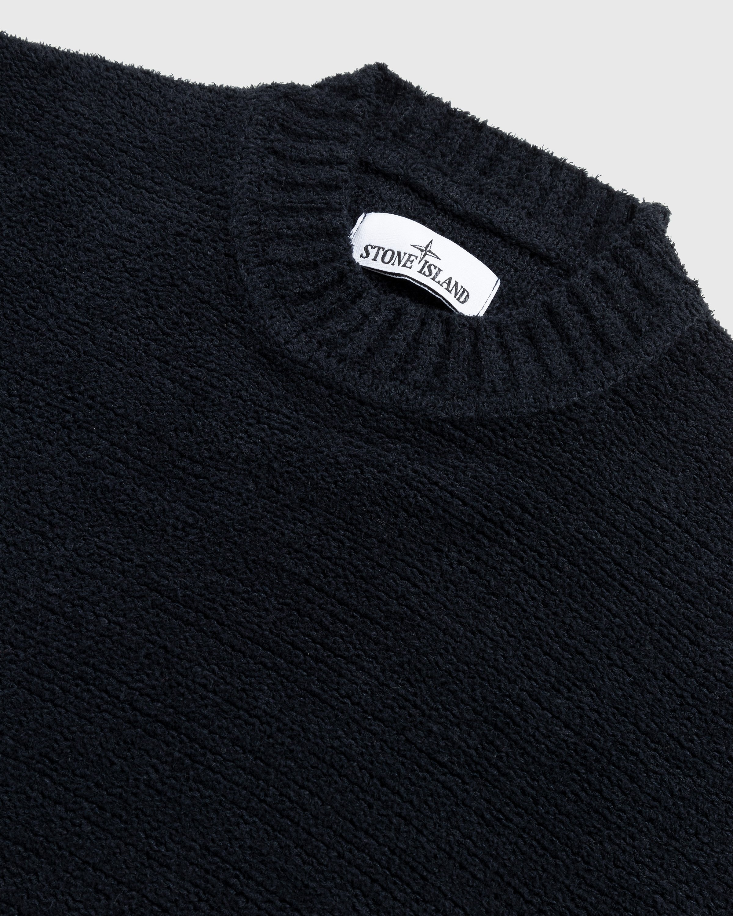 Stone Island – Cotton Crewneck Sweater Navy Blue - Knitwear - Blue - Image 3