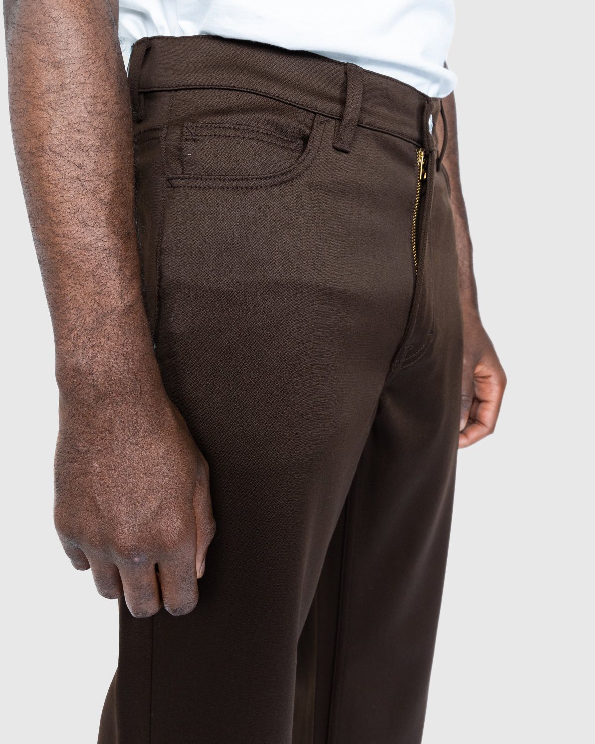 Our Legacy – ‘70s Cut Wool Trouser Brown - Trousers - Brown - Image 5