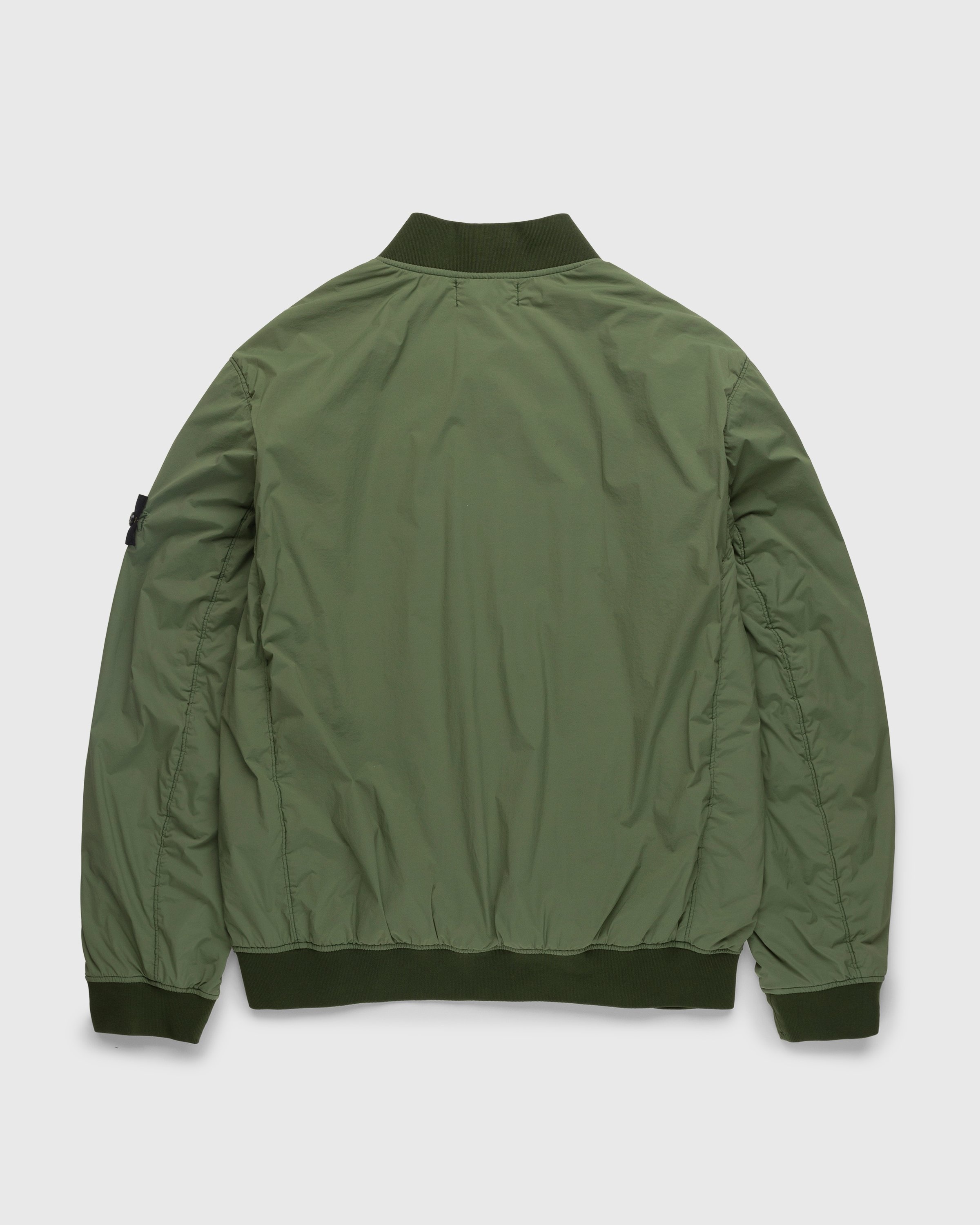 Green nylon new arrivals bomber jacket