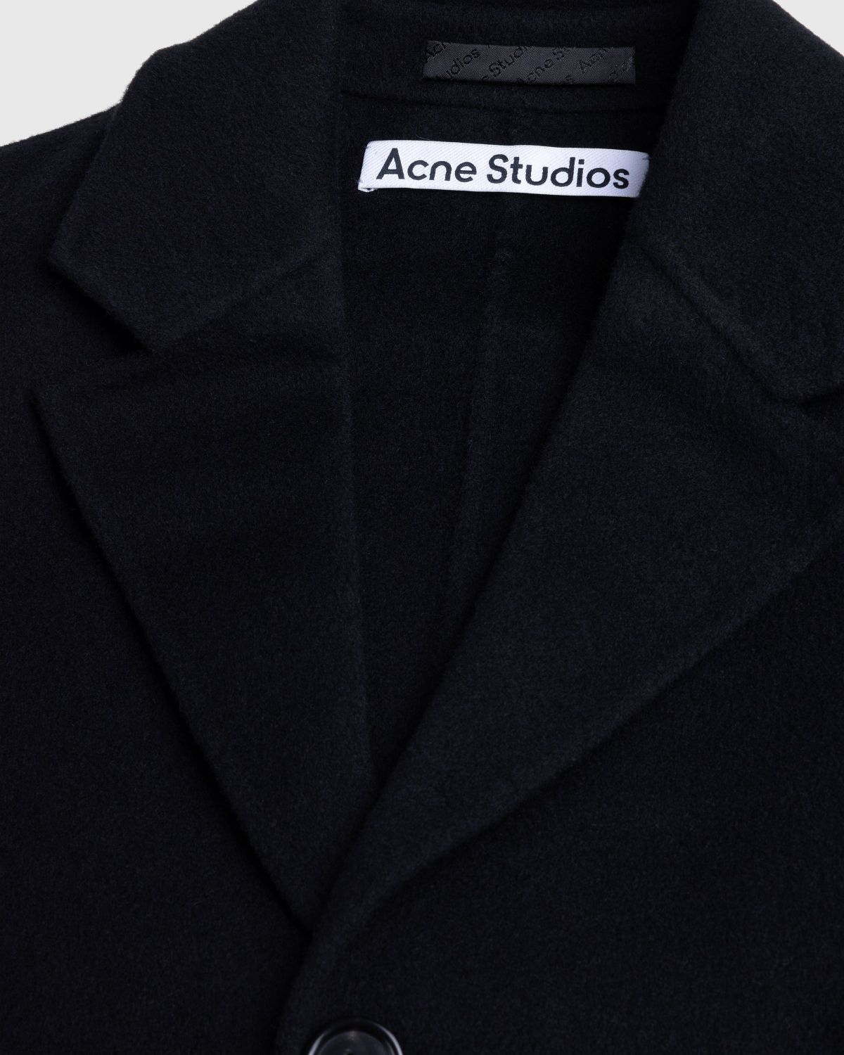 Acne Studios – Single-Breasted Coat Black - Trench Coats - Black - Image 6