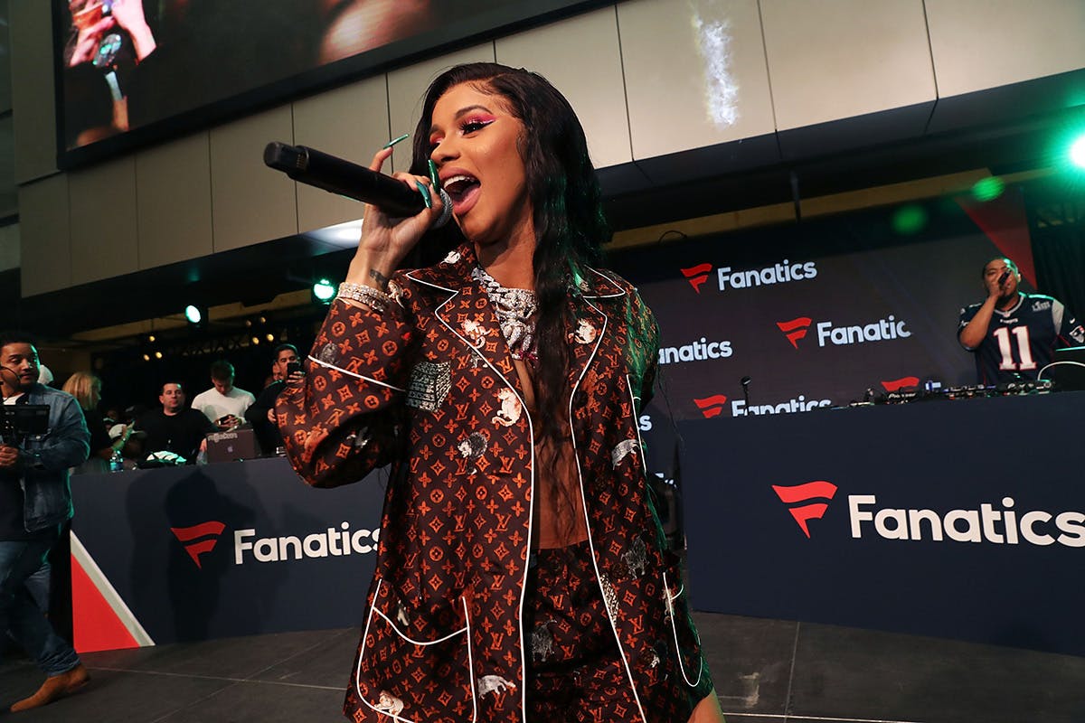 cardi b louis vuitton pajamas