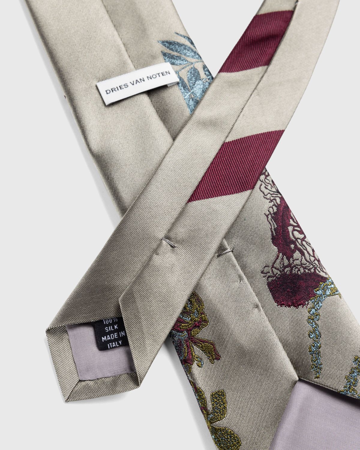 Dries van Noten – Tie 102 Gray - Accessories - Grey - Image 2
