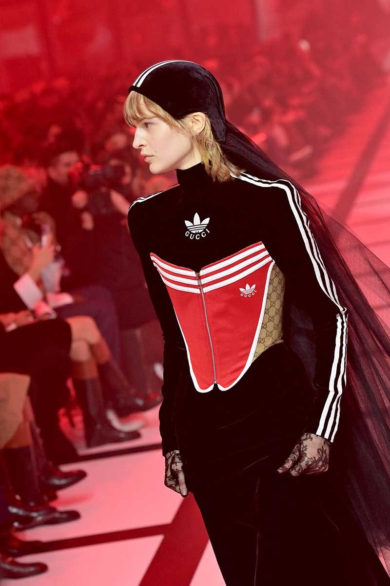 Gucci's adidas Revealed in FW22 Collection Runway Show