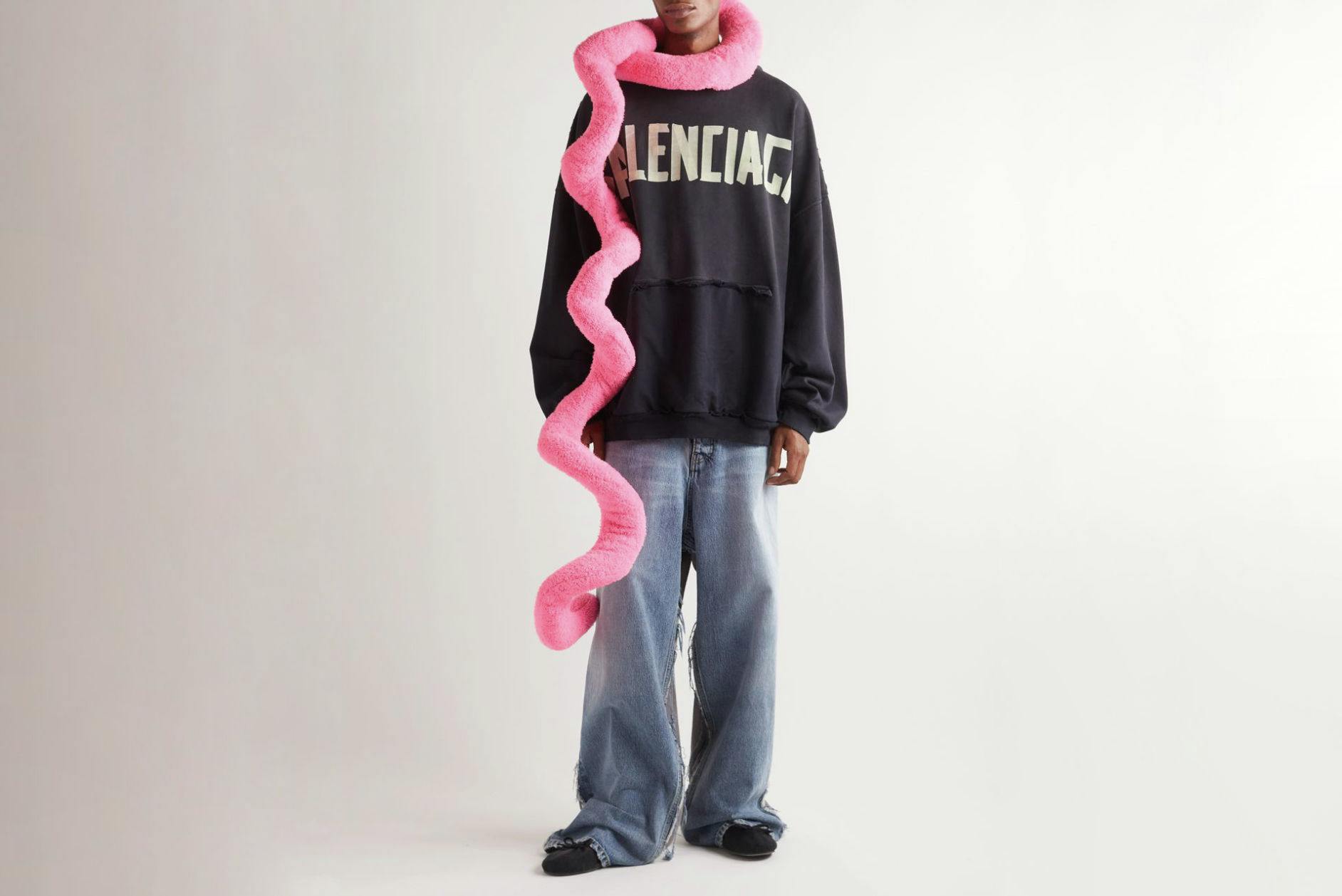 balenciaga wire scarf