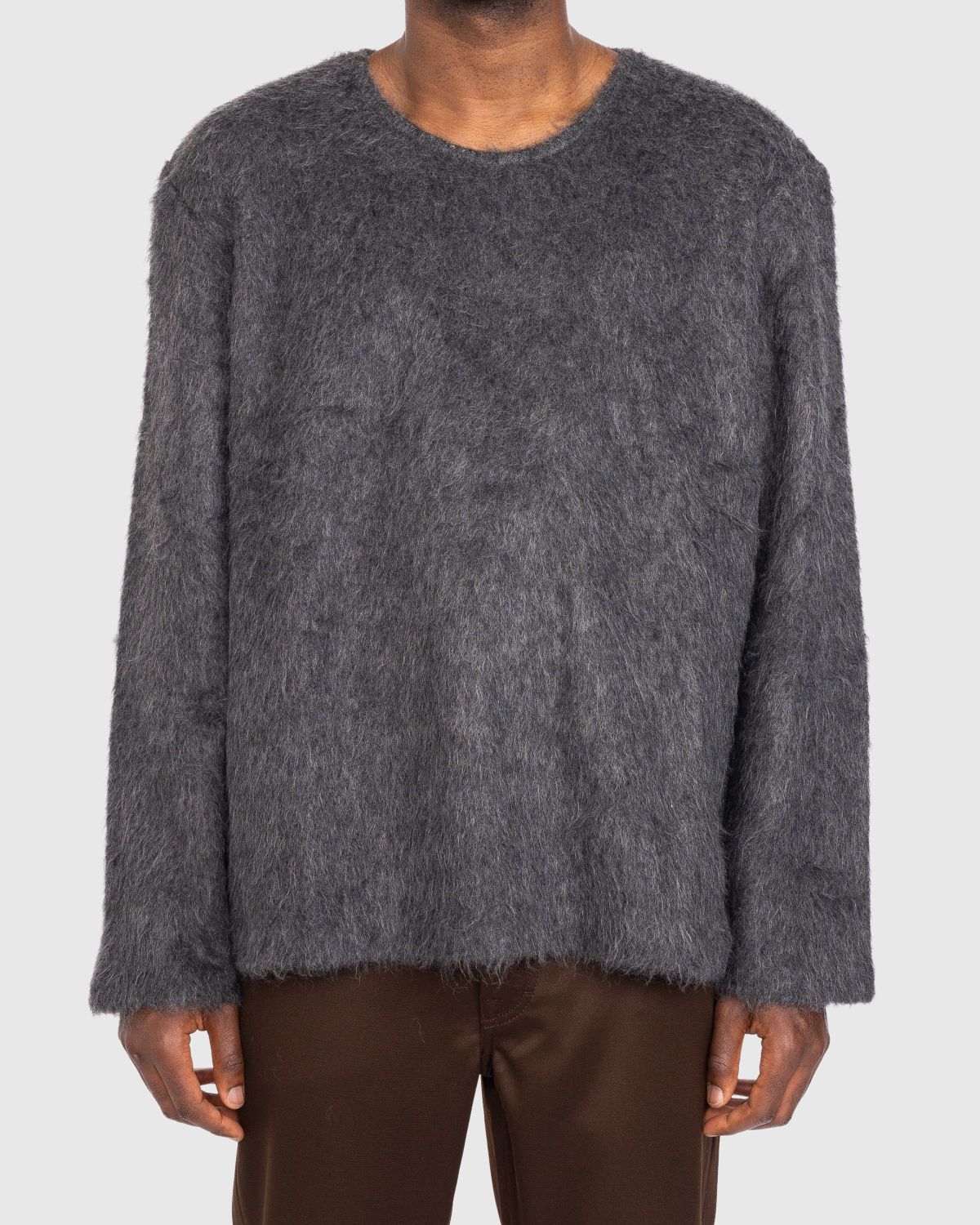 Our Legacy – Double Lock U Neck Sweater Ash Grey | Highsnobiety Shop