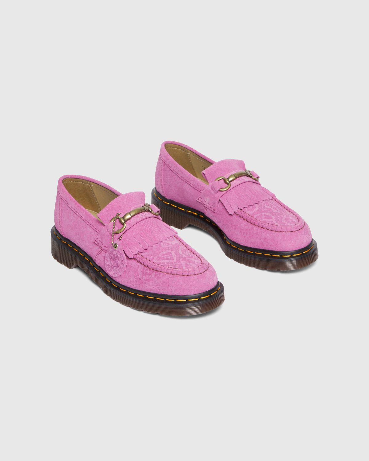Dr. Martens – Adrian Snaffle Thrift Pink/Python Emboss - Shoes - Pink - Image 2