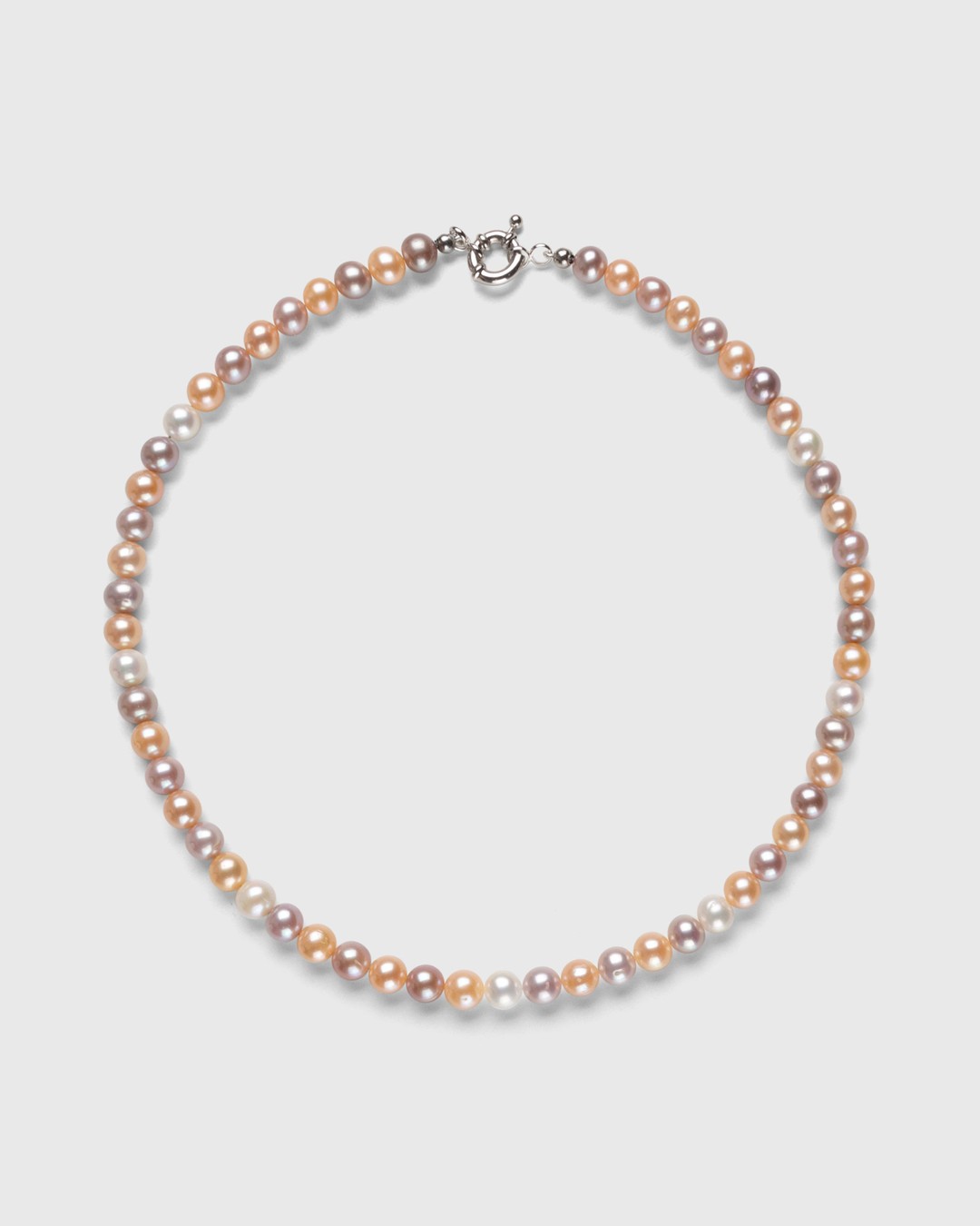 Polite Worldwide – Light Pearl Necklace Multi - Jewelry - Silver - Image 1