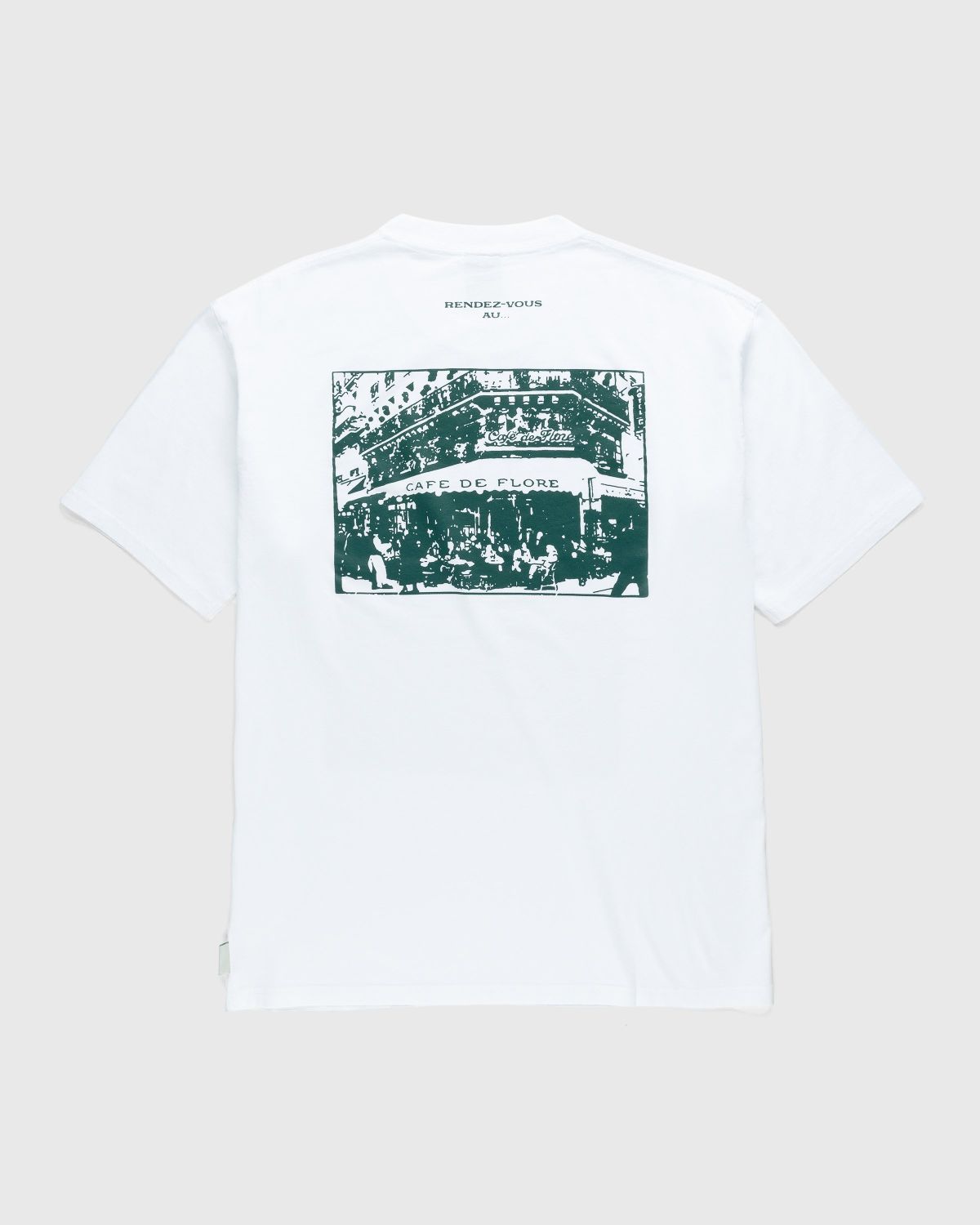 Café de Flore x Highsnobiety – Not In Paris 4 Storefront T-Shirt White - Tops - White - Image 1