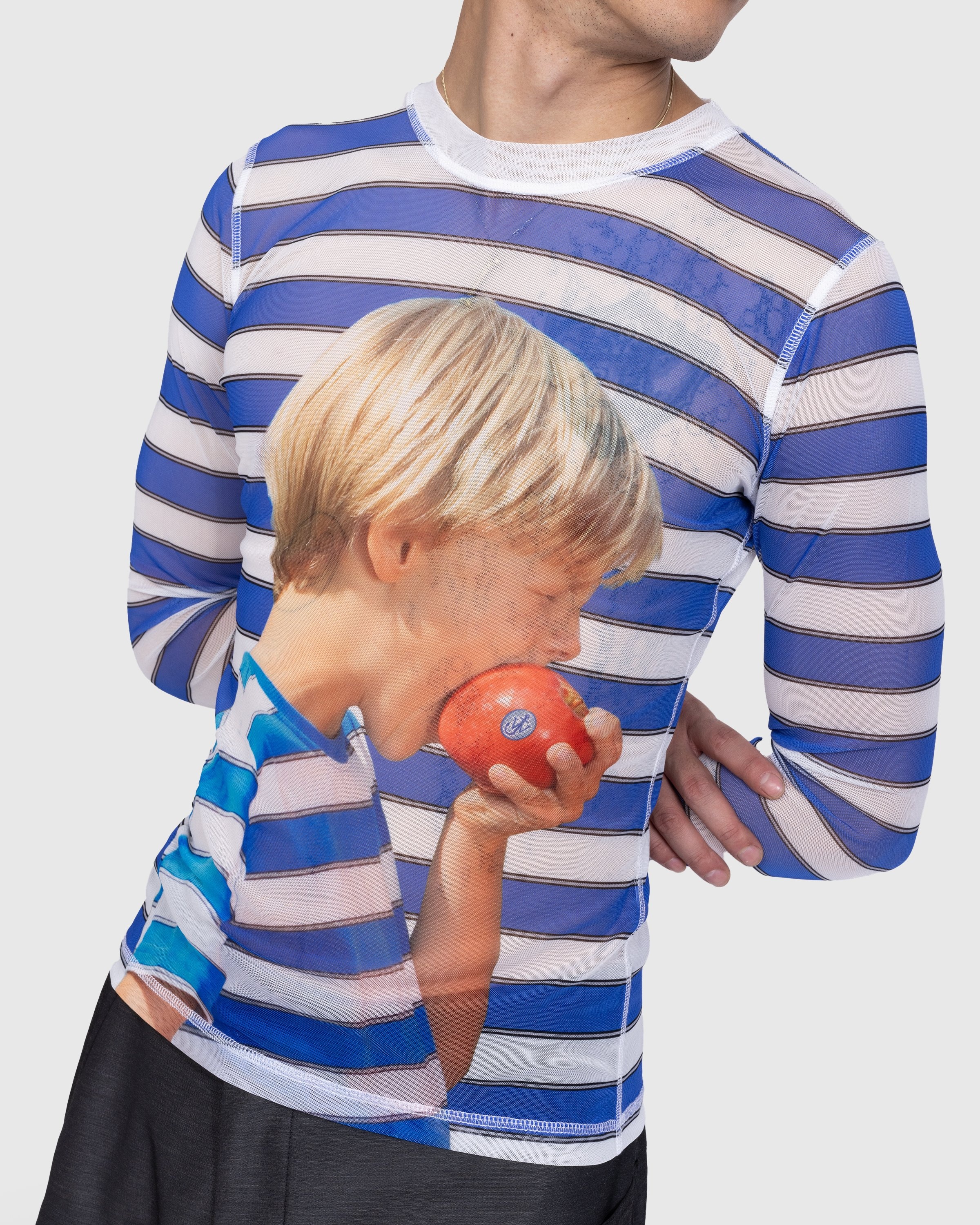 J.W. Anderson – Printed Underpinning Blue - Longsleeves - Blue - Image 4