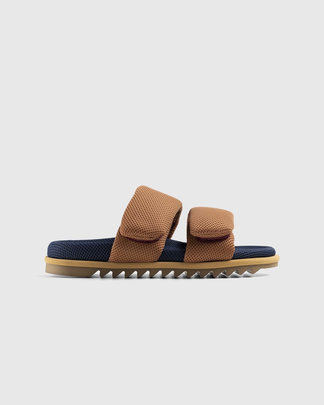 Dries van Noten – Double Strap Sandals Brown/Navy - Sandals - Brown - Image 1