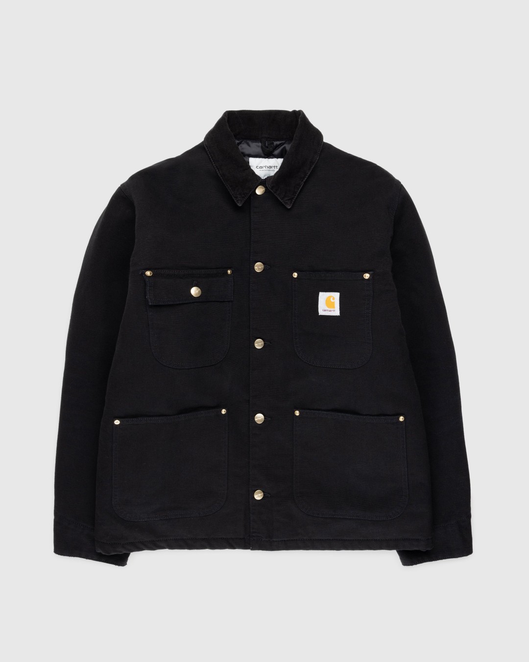 Carhartt WIP – OG Chore Coat Black/Aged Canvas - Outerwear - Black - Image 1