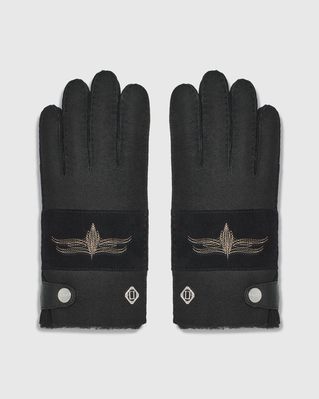 Ugg x Children of the Discordance – Sheepskin Gloves Black - Gloves - Black - Image 1