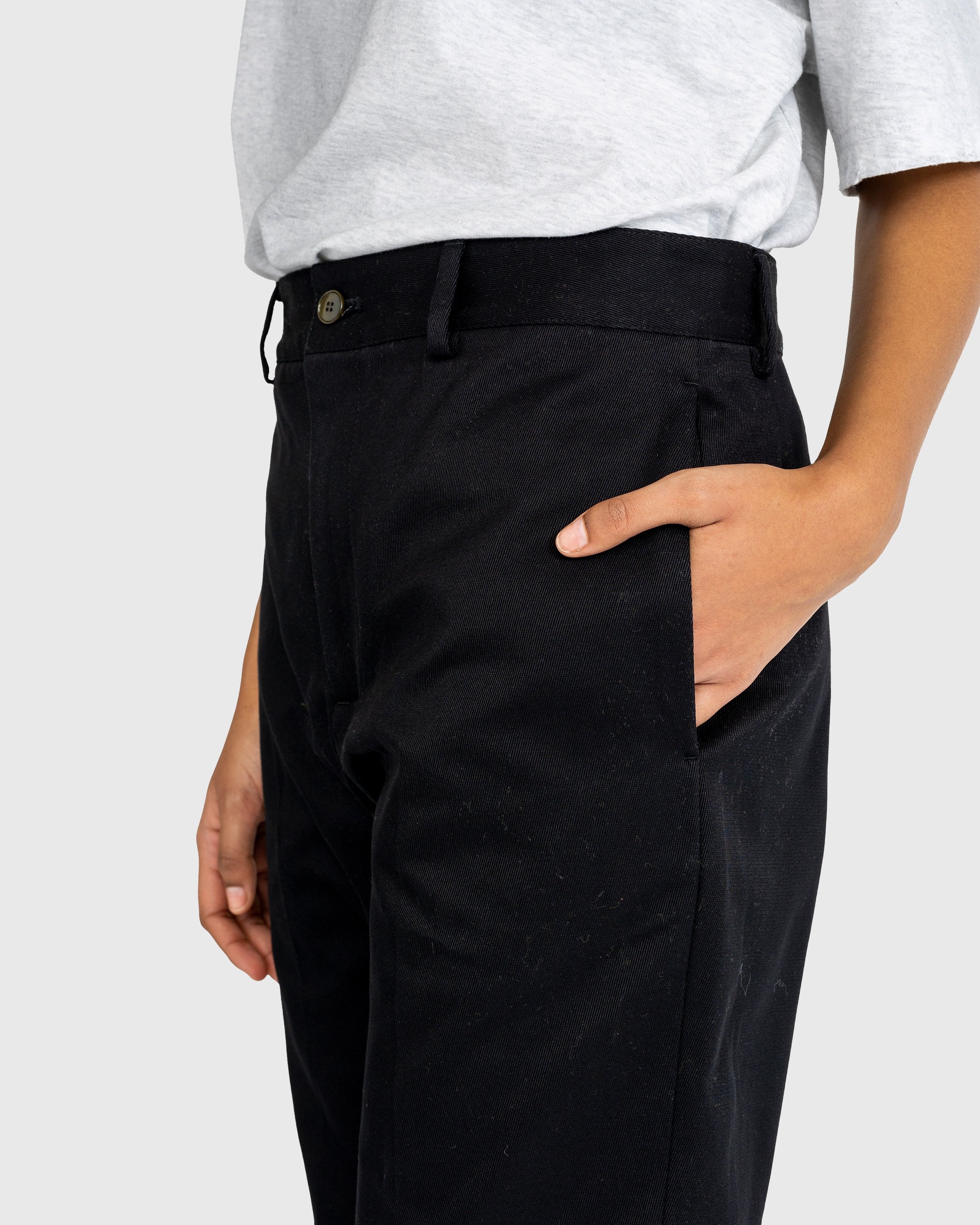Acne Studios – Twill Trousers Black 1 - Trousers - Black - Image 5