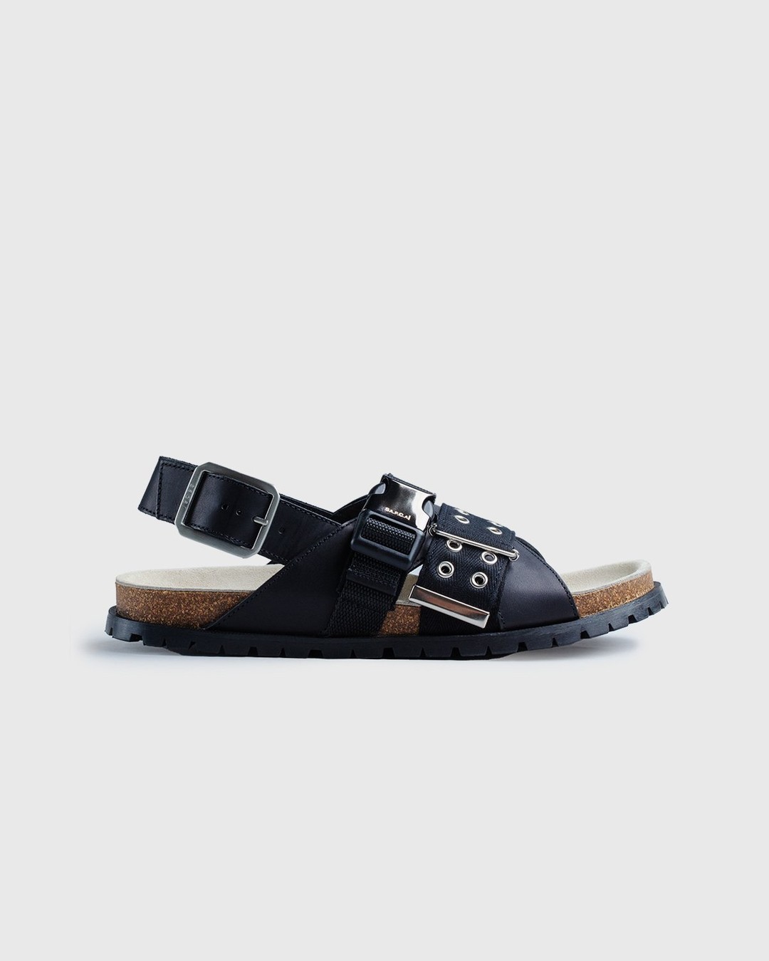 パターン 黒37新品 sacai A.P.C. レディース サンダル サカイ ブラック