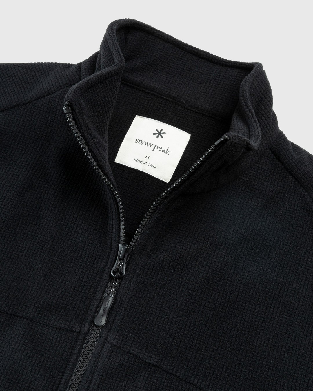 Snow Peak – Grid Fleece Jacket Black - Fleece Jackets - Black - Image 4