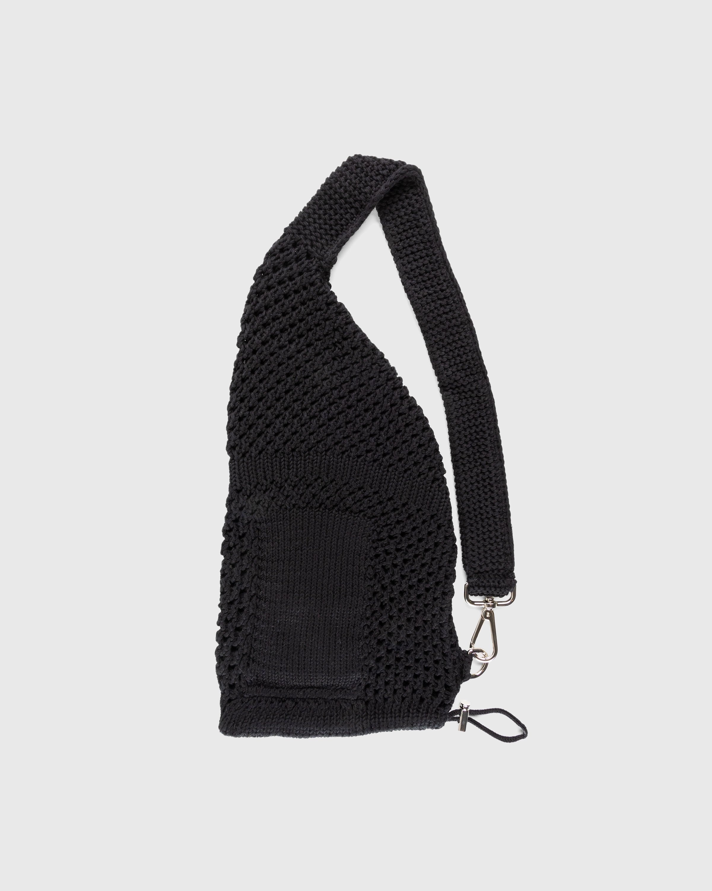 SSU – Mesh Stitch Knitted Bag Black - Shoulder Bags - Black - Image 1