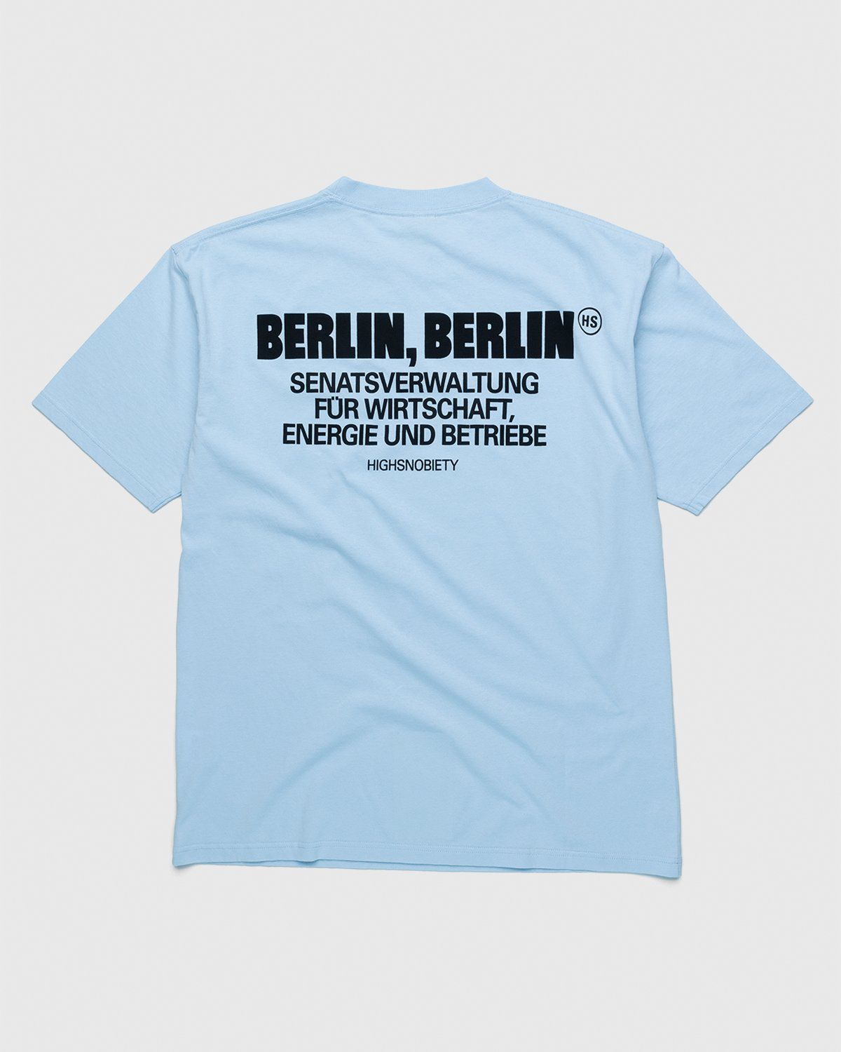 Highsnobiety – Berlin Berlin 2 T-Shirt Blue - Tops - Blue - Image 1