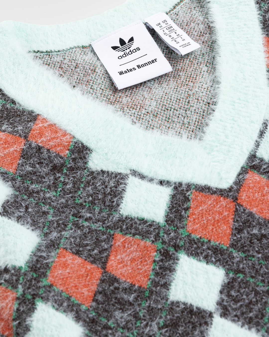 Adidas x Wales Bonner – Knit Argyle Vest Multi - Knitwear - Multi - Image 5