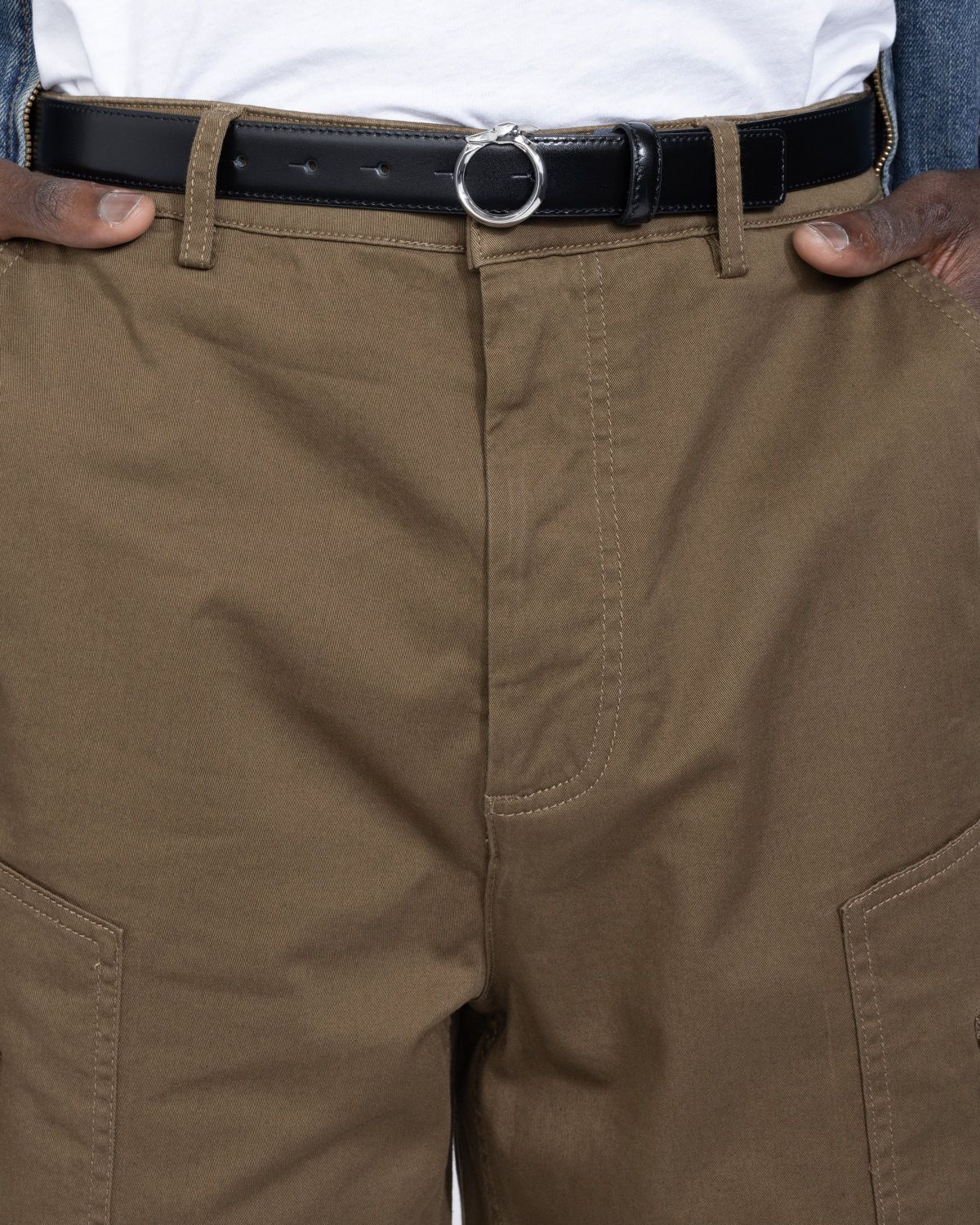Trussardi – Trouser Shorts Gabardine Piece Dyed - Shorts - Brown - Image 5