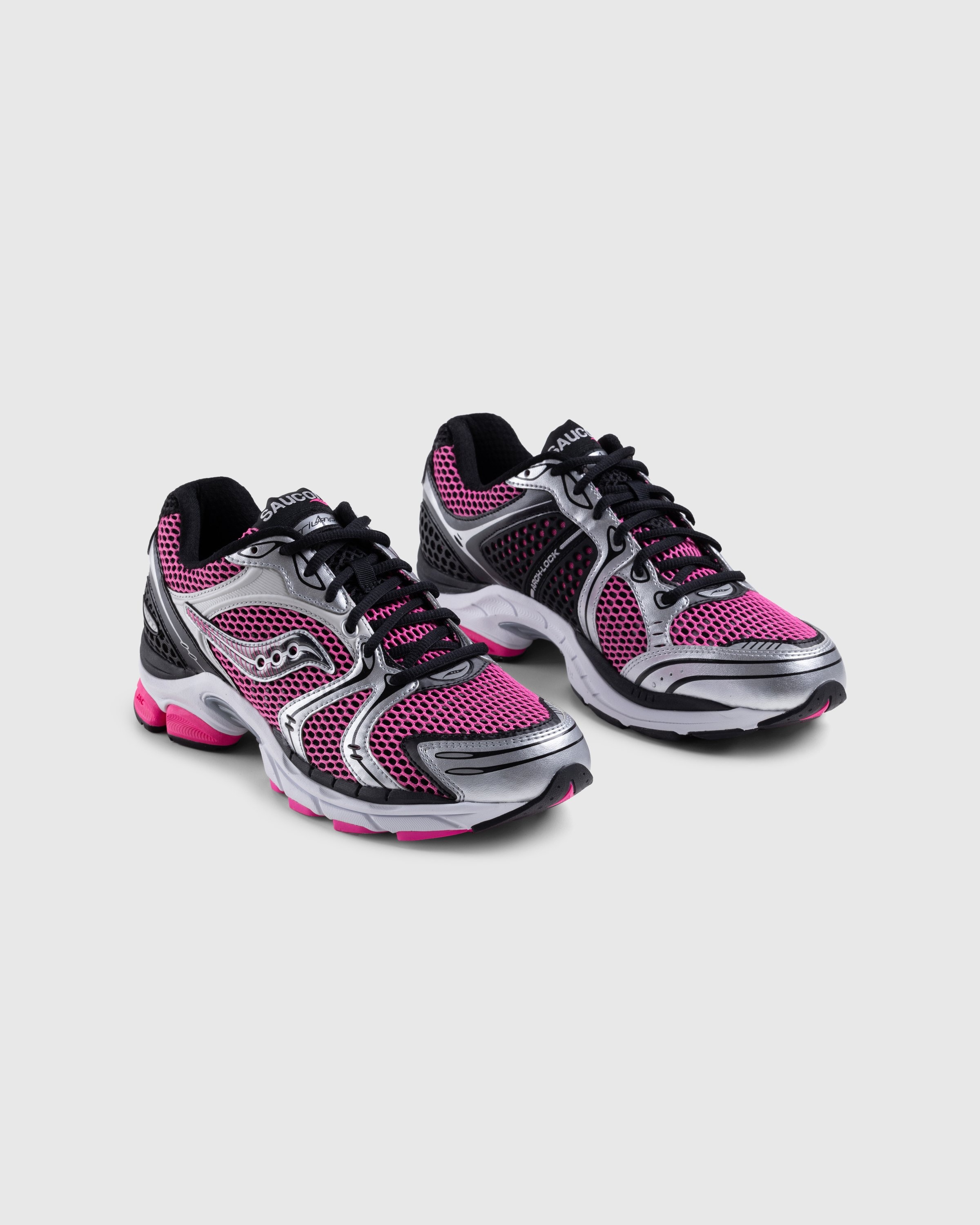 Saucony – ProGrid Triumph 4 Pink/Silver - Sneakers - Multi - Image 3