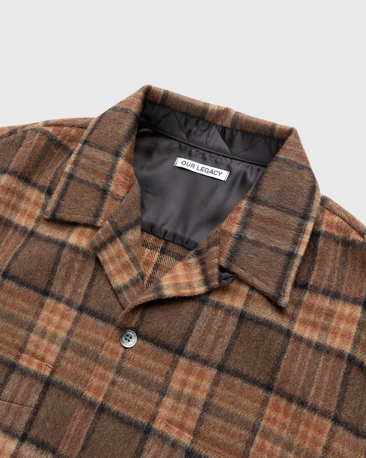 Our Legacy – Heusen Shirt Fox Brown Check - Longsleeve Shirts - Brown - Image 3