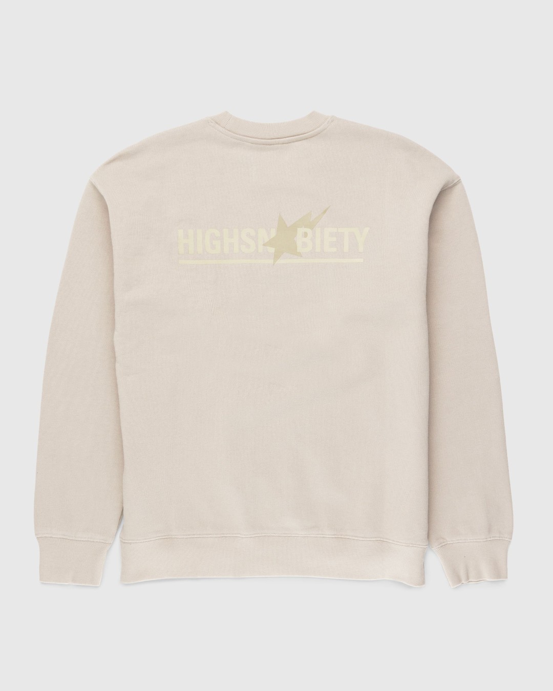 BAPE x Highsnobiety – Heavy Washed Crewneck Beige - Sweats - Beige - Image 2