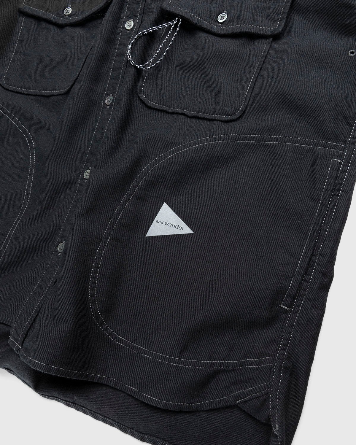 And Wander – Thermonel Pullover Shirt (M) Black - Outerwear - Black - Image 5