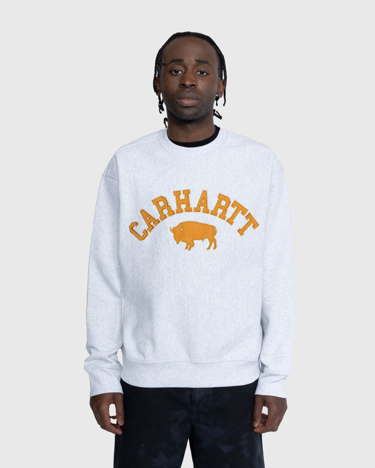 Carhartt WIP Locker Sweatshirt Ash Heather Brown Highsnobiety Shop