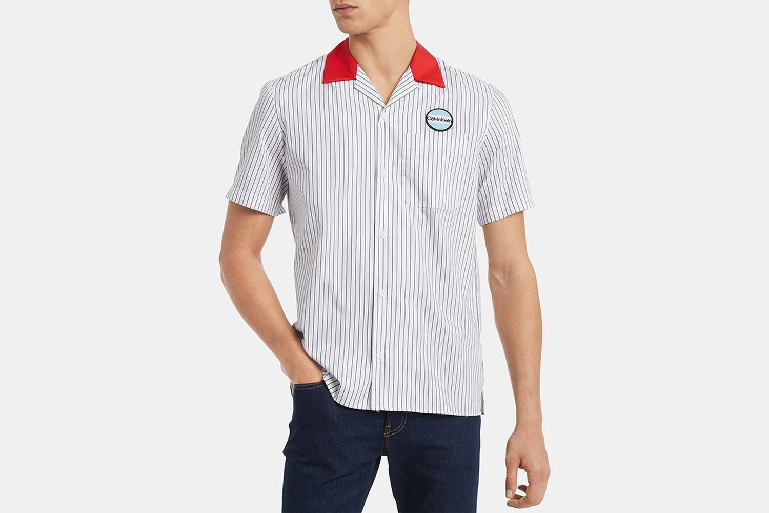 Classic-Fit Yarn-Dyed Stripe Twill Garage Shirt