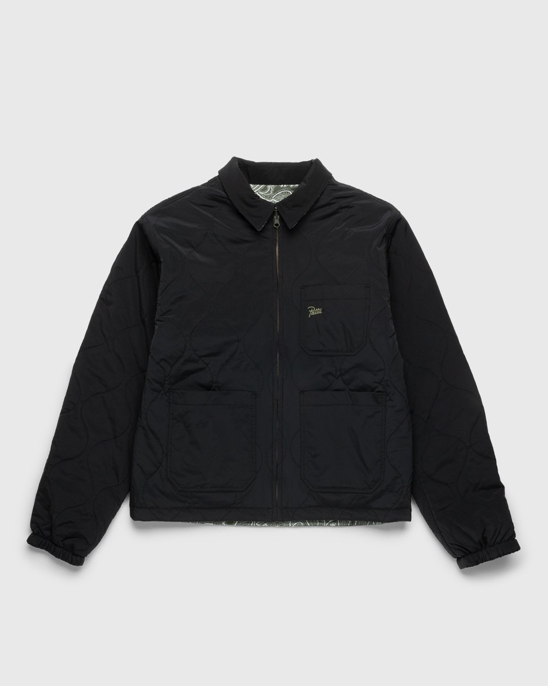 Patta – Paisley Reversible Jacket Black Paisley - Outerwear - Black - Image 3