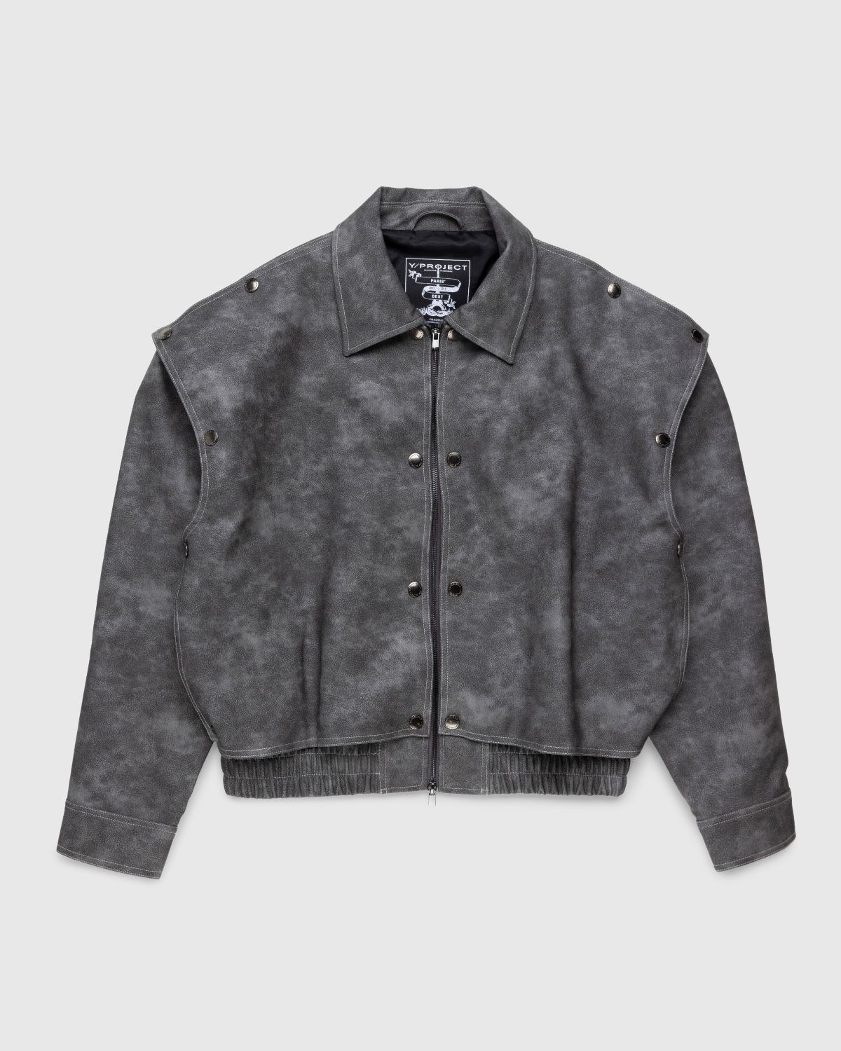 Y/Project – Snap Panel Bomber Jacket Grey | Highsnobiety Shop