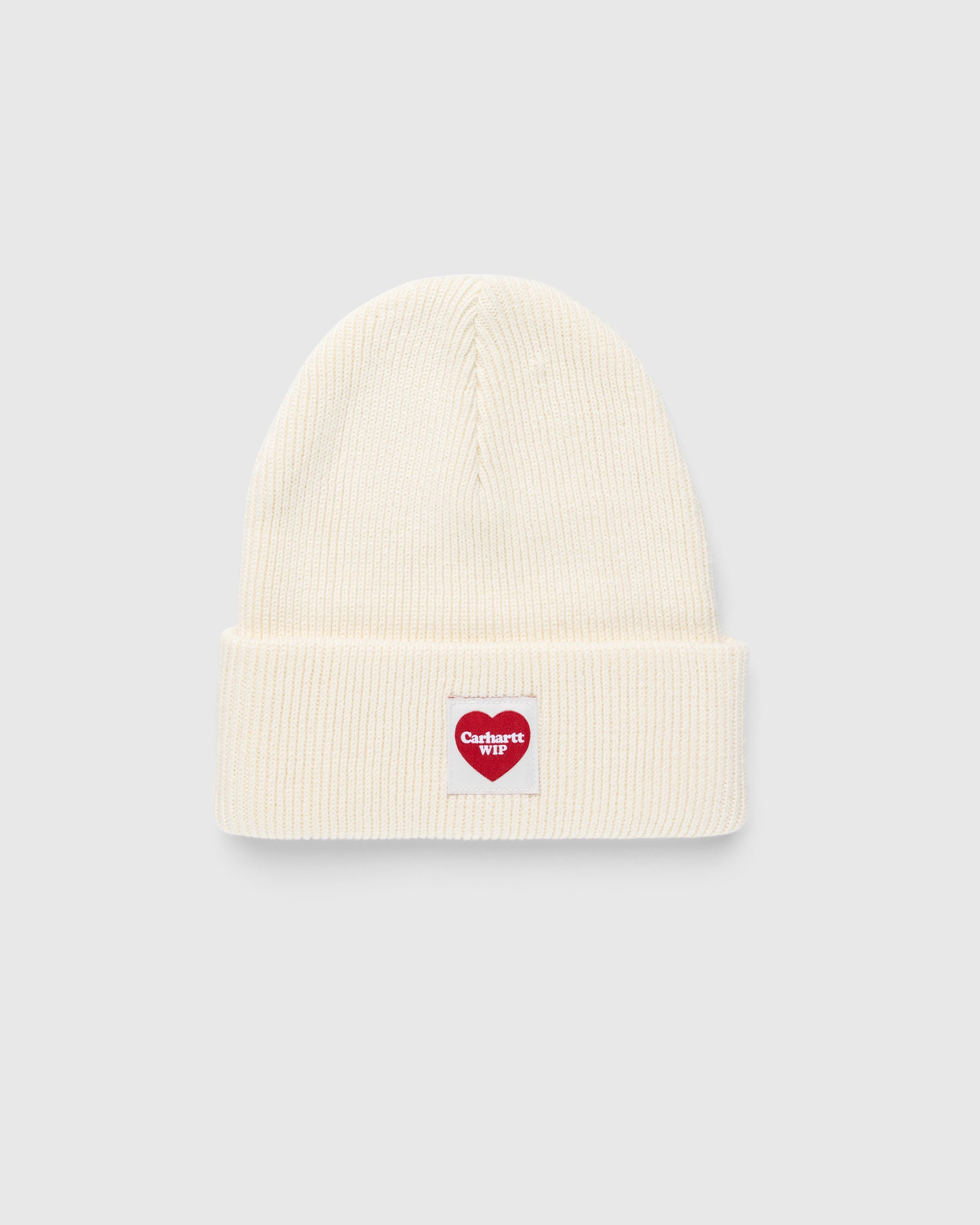 red and white carhartt beanie