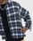 Highsnobiety – Neu York Shaggy Wool Plaid Zip Shirt Brown - Shirts - Brown - Image 5